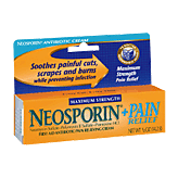 Neosporin +Pain Relief maximum strength first aid antibiotic/pain relieving cream Left Picture